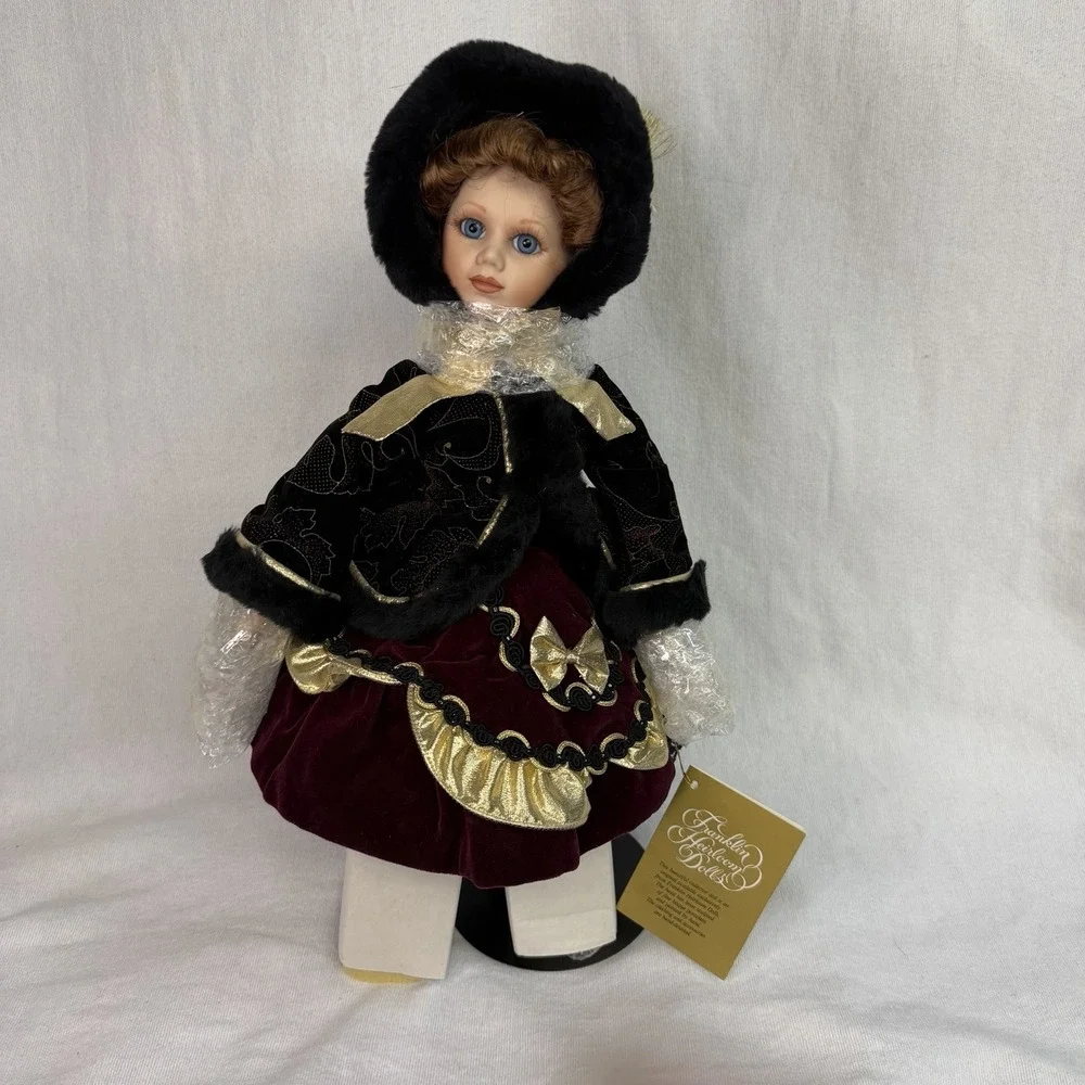 PorcelainFranklin Heirloom Dolls Vintage Collector 